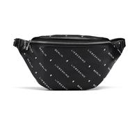 Liebeskind Monogram Fanny pack Leather 22 cm black
