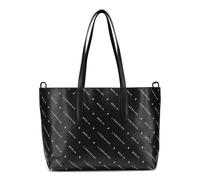 Liebeskind Monogram Shoulder Bag Genuine Leather 47 cm black