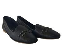 LIEBESKIND Women's Black Leather Balerina Flats #LK5019 8.5 NWOB