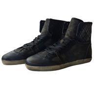 LIEBESKIND Women's Black Leather Leo Ankle High Sneakers #LK2027 NWOB