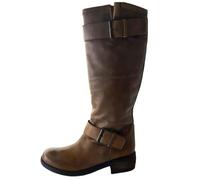 LIEBESKIND Women's Brown Leather Knee High Boots #LK2009 NWOB