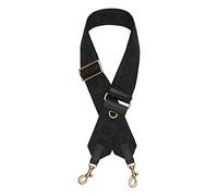 Liebeskind Women's Logo Webbing Strap Shoulder Straps Long, Black gold, one size