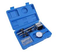 LiebeWH 0-10mm 0.01mm Accuracy Dial Indicator Set with Base 360 Rotating Arm V Groove Micrometer Knob for Workshop Laboratory Mold Making