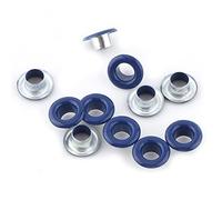 LiebeWH 1 5 Inch Grommet Kit Metal Eyelets 100 Sets 5mm Round Hole Grommet Tool for Leather Fabric Crafting Shoelaces Belts Clothing Hats Bags with 5 Color Options (Dark Blue)