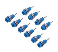LiebeWH 10Pcs J.40003 Extended Post 2mm Banana Jack Socket 2mm Banana Socket Plug 2mm Banana Socket Jack Panel Socket Adapter for Electronic Instrument (Blue)