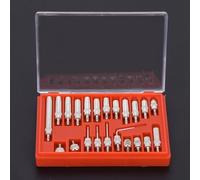 LiebeWH 22 Pieces Dial Indicator Point Tip Set High Accuracy Dial Gauge Indicator End Tip Replacement with Case for Most Indicators