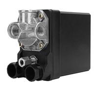 LiebeWH 380V 3 Phase 4 Hole Vertical, Pressure Switch, Black, Automatic, Plunger Actuator, Stainless Steel Contact, 20A, 220V, G1/4, 125PSI, 500M Cycle Life, Nema 12, Bar Pressostat, Control Valve