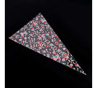 LiebeWH 50 Pieces Clear Cone Shaped Candy Bags, Popcorn Cone Bags, Popcorn Candy with (Cherie: 3 Strands*17CM*30CM)