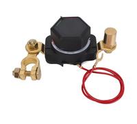 LiebeWH Battery Disconnect Switch with LED Display Brass Top Post Battery Cut Off Switch 12V 250A for Car Boat RV Truck ATV with Real Time Voltage Check and On Off Control