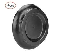 LiebeWH Beech Wood Round Piano Foot Pads Set Non Slip Piano Caster Cups Anti Skid EVA Mat Reduce Shock and Vibration (Black)