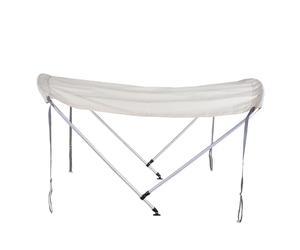 LiebeWH Bimini Top Cover for Boats, Aluminum Alloy Frame with 600D Polyester Canopy Fabric, Universal Sun Shade for Inflatable Dinghy Canoe Kayak, Easy Installation and Foldable Design