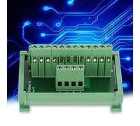 LiebeWH DIN Rail Terminal Blocks, 12 Position Power Distribution DIN Rail Mount Interface Module Board with Compact Structure