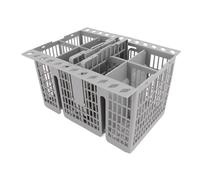 LiebeWH Dishwasher Silverware Cutlery Basket ABS Material 8 Compartments with Handle and 2 Lids Universal Fit for Most Brands GE ItaIdos 99673 8729