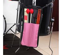 LiebeWH Drum Stick Bag Holder Case, Drum Stick Storage Hanging Bag, Drumstick Drawstring Drumstick Portable Handbag with Handle (Pink)
