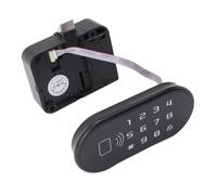 LiebeWH Electronic Cabinet Lock, ABS Zinc Alloy Keyless Password Lock, Drawer Locker with 100 Password Capacity 4 AAA Powered for Wooden Cabinets Wardrobes Cupboards