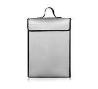 LiebeWH Fireproof Bag, Large Capacity Heat Insulation 2192°F Liquid Silicone Document Holder, 40x30x7cm Safe Storage for Passport Jewelry Files Home Office Travel