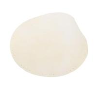 LiebeWH Goat Skin Drum Head 40cm 15.75in Natural Air Dried Thick Drum Head Replacement with Pre Punched Holes for Bongo Djembe African Players and Repair Use