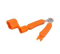 LiebeWH Guitar String Winder, Metal and ABS 3 in 1 Guitar String Cutter Pin Puller, Ergonomic Compact Maintenance Tool for Banjo Mandolin Players and Quick Changes (Orange)