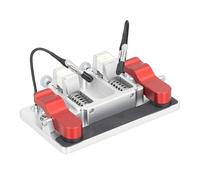 LiebeWH Helping Hands Soldering Station, 6061 Aluminum Third Hand Soldering Tool with Double Ceramic Clamps, 12mm Opening, 500F Heat Resistance for PCB LED Strip Wire