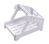 LiebeWH Label Holder for Desktop Printers, 2 in 1 Thermal Labels Roll and Fanfold Holder, 7.9x5.3x6.1in for Warehouse Office Retail Pharmacy Store