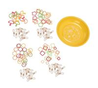 LiebeWH Magnetic Pin Dish, Stainless Steel Magnetic Needle Bowl for Needle and Pin Storage, Lightweight Design for Home Office Sewing and Craft Projects (Yellow)