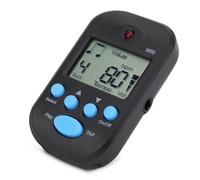 LiebeWH Mini Digital Metronome Plastic Beat Tap Metronome 30 to 280 BPM Dual Headphone Output Compact Portable Rhythm Device for Musicians Students Practice Lessons (Black)
