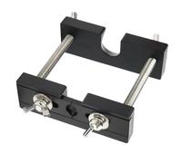 LiebeWH Mouthpiece Puller Remover Metal Adjustable Mouthpiece Remover Holder 11 X 10 X 3.5cm Easy Operation Adjustable Base for Professional Teacher Student Tenor Horn (Black)
