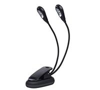 LiebeWH Music Stand Light Portable LED Clip On Work Light with Double Adjustable Arm for Bookworms Piano Player Kids Desk 6 Lights USB Charging