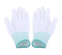 LiebeWH Protective Glove, Anti-Static Wear-Resisting, Sweat-Absorbent for Indoor Projects, Strong Flexibility with Nylon and PU Material, Comfortable Long Service Life, Easy Operation, (M Green)