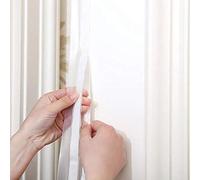 LiebeWH Silicone Seal Door Strip Under Sweep Weather Stripping 35mm X 5m Self Adhesive Draft Blocker for Windows Doors Garage Noise Cold Air Insulation (25mm*5m (White/Random))