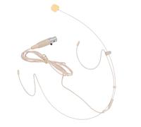 LiebeWH Single Ear Headset Microphone Portable Earset Headworn Omnidirectional Microphone with 4 Pin XLR Connector Plug for Presenters