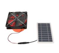 LiebeWH Solar Powered Exhaust Fan 10W with Protective Mesh for Greenhouse RV Attic Monocrystalline Solar Panel 5V High Speed Round Duct Ventilation