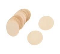 LiebeWH Unbleached Coffee Filters, Pulp Round Coffee Paper Filters 27MM, 500PCS Disc Replacement with 0.3mm Holes, Faster, Up to 248F for Camping Home Office Brewing