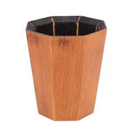LiebeWH Whiskey Cup Handmade Wooden Mug with Fire Roasted Carbonized Interior, Rubberwood Drinking Cup, Temperature Retention, Ice Holding, Wood Grain Artwork for Bar Home Use (#1)