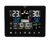 LiebeWH Wireless Weather Clock with Color Touchscreen Display, RF Sensor