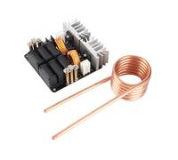 LiebeWH ZVS Low Voltage Induction Heating Board, Brass Coil, 1000W 12-48V DC Power Supply Module for Metal Melting and Heat Treatment