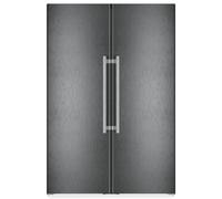 Liebherr 121cm Peak Biofresh Side By Side Fridge Freezer With Icemaker & Water Dispenser XRFBS5295 Black Steel