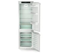 Liebherr ICe5103 177cm 60/40 Integrated Fridge Freezer with Fixed Door Hinge - White - E Rated, White