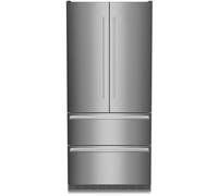 Liebherr CBNste 8872 American Fridge Freezer, Silver, E Rated, Plumbed, Ice Dispenser, Freestanding, CBNSTE8872 E