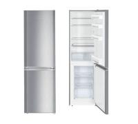 Liebherr Comfort CUELE3331 181.2 cm High x 55 Wide cm 70/30 Split 296 Litre Capacity Smart Frost Freestanding Fridge Freezer - Silver