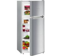 Liebherr CTELE2131 124.1x55cm Smart Frost Silver Top Mount Fridge Freezer