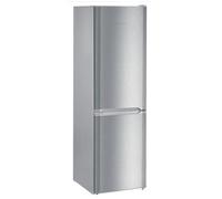 Liebherr Comfort CUELE3331 181.2 cm High x 55 Wide cm 70/30 Split 296 Litre Capacity Smart Frost Freestanding Fridge Freezer - Silver