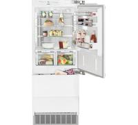 Liebherr ECBN5066 203cm 60/40 Integrated Frost Free Fridge Freezer with Fixed Door Fixing Kit - Stainless Steel - F Rated, Stainless Steel