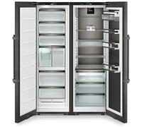 Liebherr Peak XRCBS5295 120cm 519L Freestanding No Frost Side by Side Fridge Freezer Black Steel