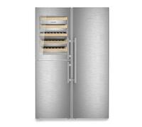Liebherr Peak XRCst5295 Smart Steel/Glass Door Freestanding Side-By-Side Fridge-Freezer - Plumbed In Ice & Water