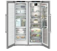 Liebherr Peak XRFst5295 Smart Steel Freestanding Side-By-Side Fridge-Freezer - Plumbed In Ice & Water
