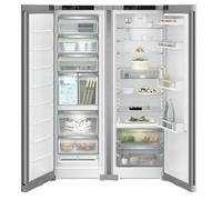 Liebherr Plus XRFsf5245 Silver Freestanding Side-By-Side Fridge-Freezer - Plumbed In Ice & Water