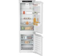 Liebherr Pure ICNe5103 177cm 70/30 Integrated No Frost Fridge Freezer with Fixed Door Hinge - White - E Rated, White