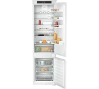 Liebherr Pure ICNSd5603 194cm 70/30 Integrated Frost Free Fridge Freezer with Sliding Door Hinge - White - D Rated, White