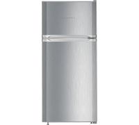 Liebherr SmartFrost CTele 2131 124cm 80/20 Small Fridge Freezer - Silver Silver